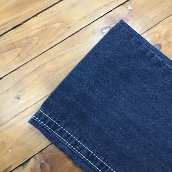 SUKO Women’s Jeans Size 12 Dark Blue High Rise Bling Rhinestone Western Denim - Picture 12 of 15